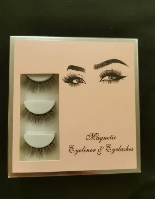 Super Natural Magnetic eyelash with eyeliner and tweezer 3 x set