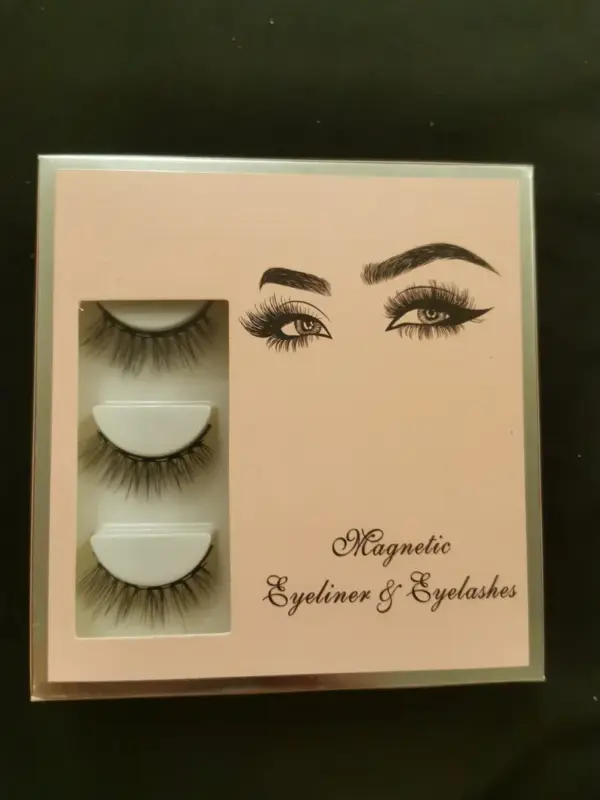 Super Natural Magnetic eyelash with eyeliner and tweezer 3 x set