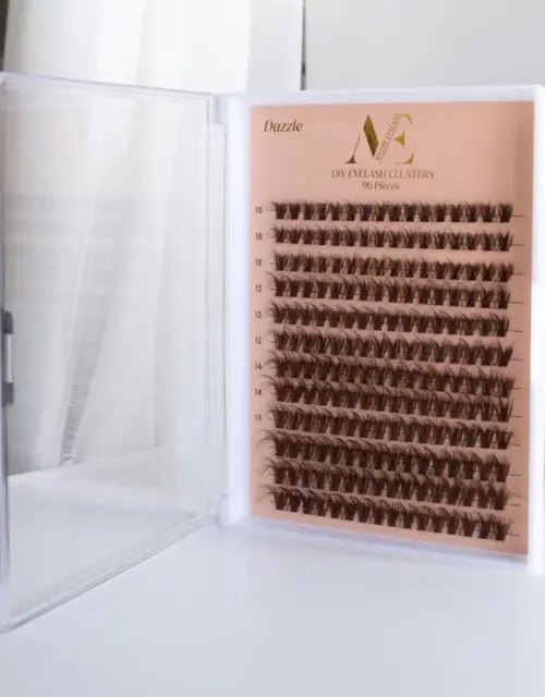 Dazzle Cluster Eyelash Kit- Natural Wispy Lash Extensions at Home-Beginner Friendly Lash Kit